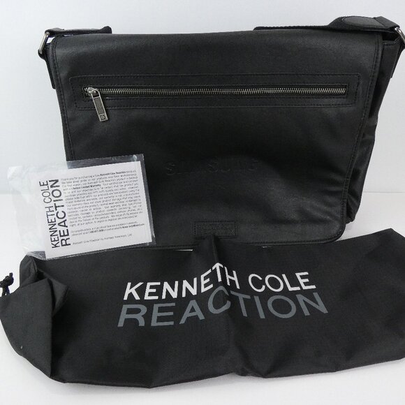 Kenneth Cole Reaction Laptop Bag Black Samsung Computer Multiple Compartment NEW